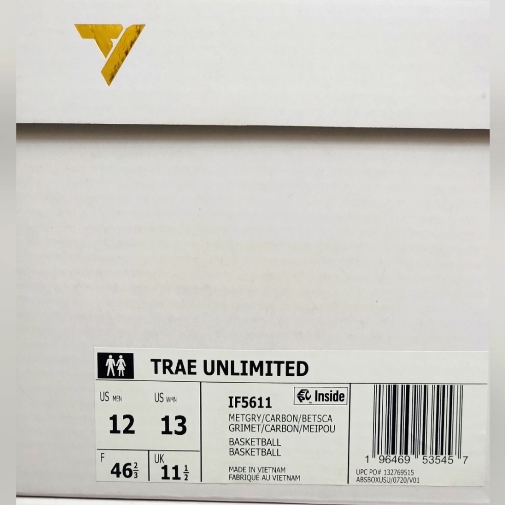 Adidas Mens Size 12 Trae Unlimited Basketball Sneaker Shoes Grey Red IF5611 New - Picture 4 of 9